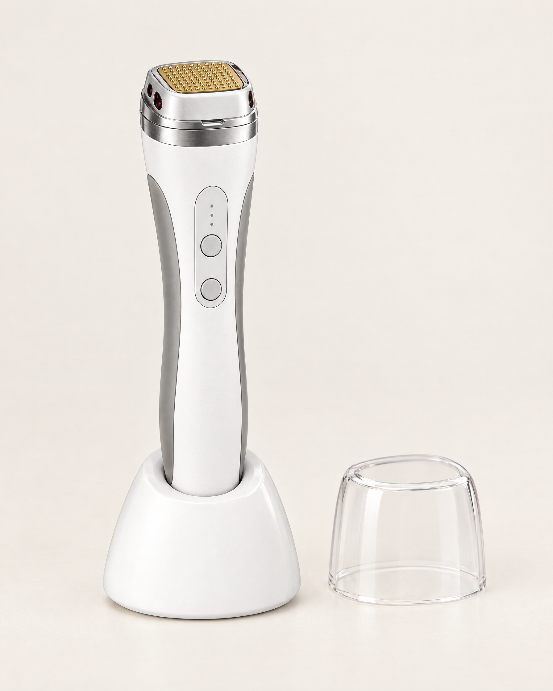 Sonaveil Eclipse RF Sculpting Device in its charging cradle