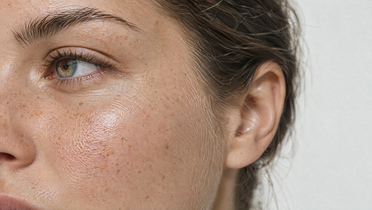 Close-up of healthy skin texture